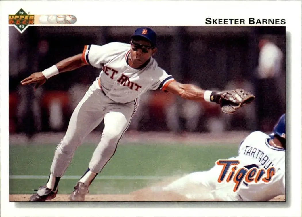 Skeeter Barnes 1992 Upper Deck MLB #470 Baseball Card Detroit Tigers - Baseball Card Single