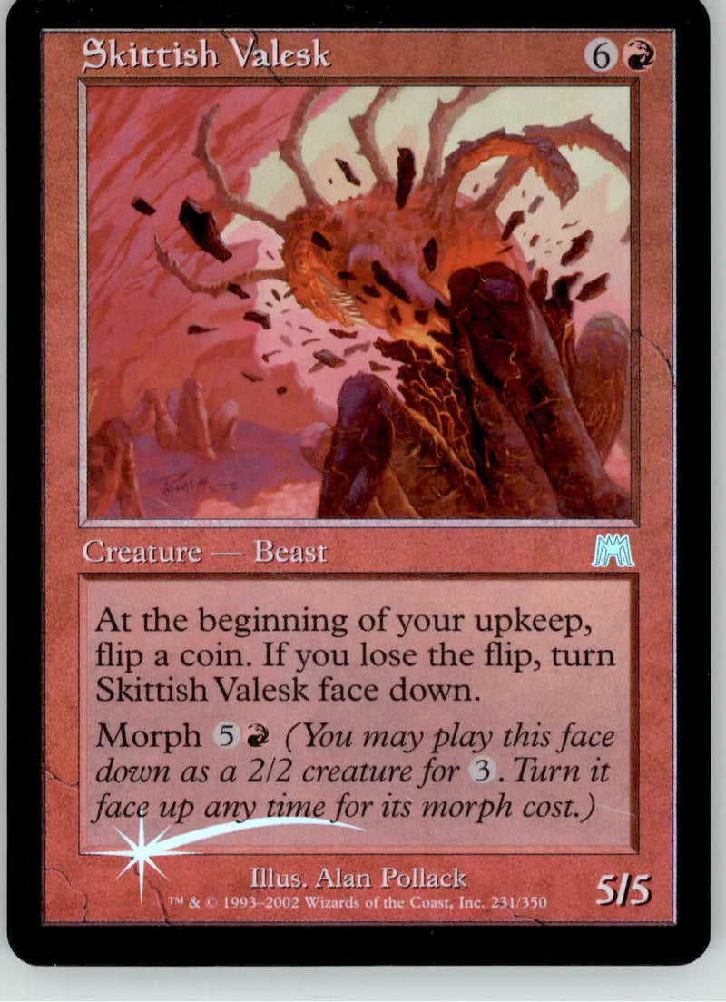 Skittish Valesk - Onslaught - 231 - Foil LP Magic: The Gathering