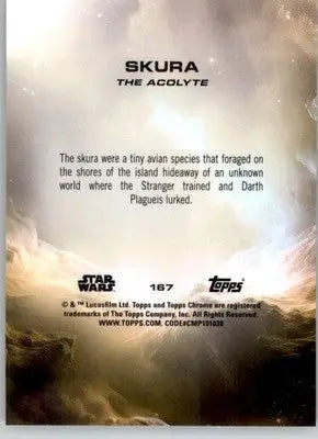 Skura - 2025 Topps Chrome Star Wars Sapphire - #167 - Non_sport - Star Wars Card Single