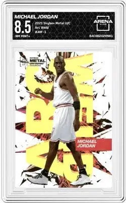 Skybox Metal Michael Jordan Arc Weld 2021 graded basketball card AC 8.5