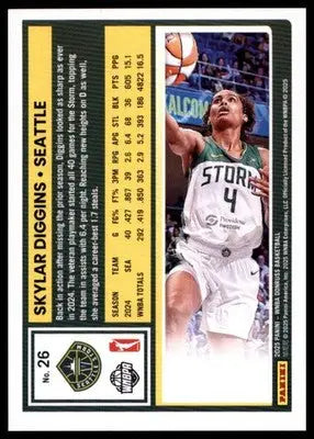 Skylar Diggins Base Donruss WNBA 26 NM - Basketball Card Single