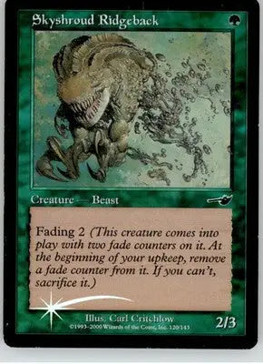 Skyshroud Ridgeback - Nemesis - 120 - Foil HP Magic: The Gathering - Magic Card Single