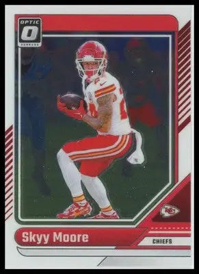 Skyy Moore 2024 Donruss Optic #96 Kansas City Chiefs