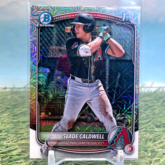 Slade Caldwell 2025 Bowman #BCP-21 Chrome Prospects Mojo Refractor - Baseball Card Single