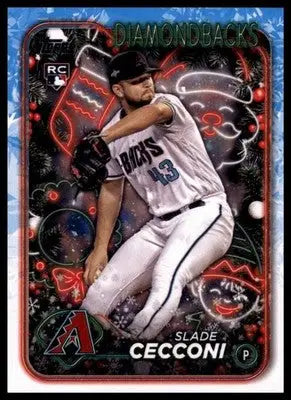Slade Cecconi Rookie 2024 Topps Holiday #H39 Arizona Diamondbacks - Baseball Card Single
