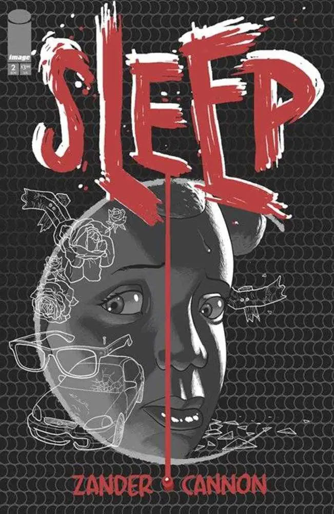 Comic book cover of Sleep #2 by Zander Cannon featuring Jonathan Reason character