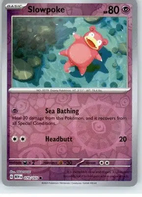 Slowpoke - SV: Scarlet & Violet 151 - Reverse Holo NM - #079/165 - Pokémon Card Single