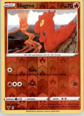 Slugma - SWSH04: Vivid Voltage - 027/185 - Reverse Holo LP - Pokémon Card Single