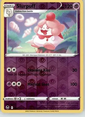 Slurpuff - Silver Tempest - 084/195 - Reverse Holo LP Pokemon - Pokémon Card Single