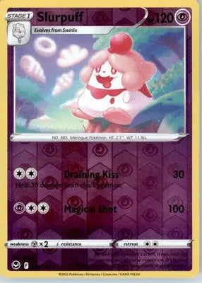 Slurpuff - SWSH12: Silver Tempest - Reverse Holo LP - #084/195 - Pokémon Card Single