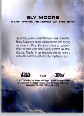 Sly Moore - 2025 Topps Chrome Star Wars Sapphire - #169 - Non_sport - Star Wars Card Single