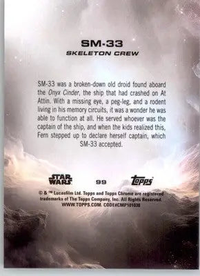 SM-33 - 2025 Topps Chrome Sapphire Edition Star Wars - #99 - Non_sport - Star Wars Card Single