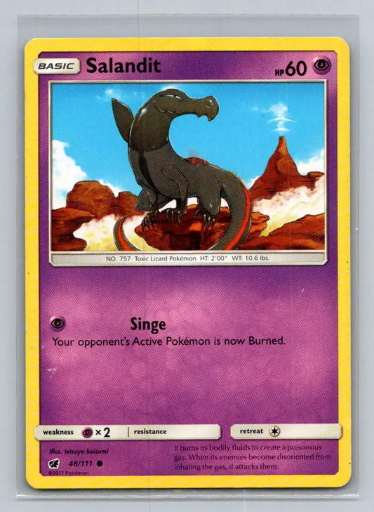 SM - Crimson Invasion #46/111 Salandit - Pokémon Card Single