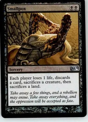 Smallpox - Magic 2012 (M12) - 108 - Foil LP Magic: The Gathering - Magic Card Single