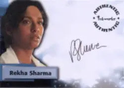 Smallville Season 5 A43 Rekha Sharma as Dr. Harden Autograph Card - Entertainment Card Single