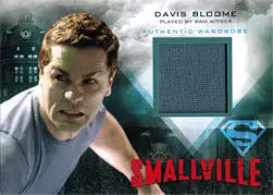 Smallville Seasons 7 thru 10 M8 Wardrobe Costume Card Davis Gray T-shirt - Entertainment Memorabilia