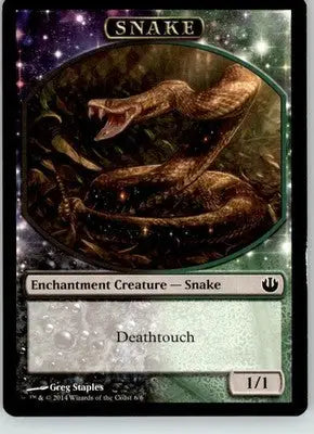 Snake Token - Journey Into Nyx - 6 - LP Magic: The Gathering