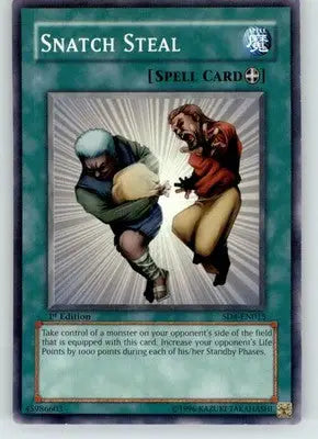 Snatch Steal - Structure Deck: Fury from the Deep - SD4-EN015 - Lightly Played - Yu-Gi-Oh! Card Single