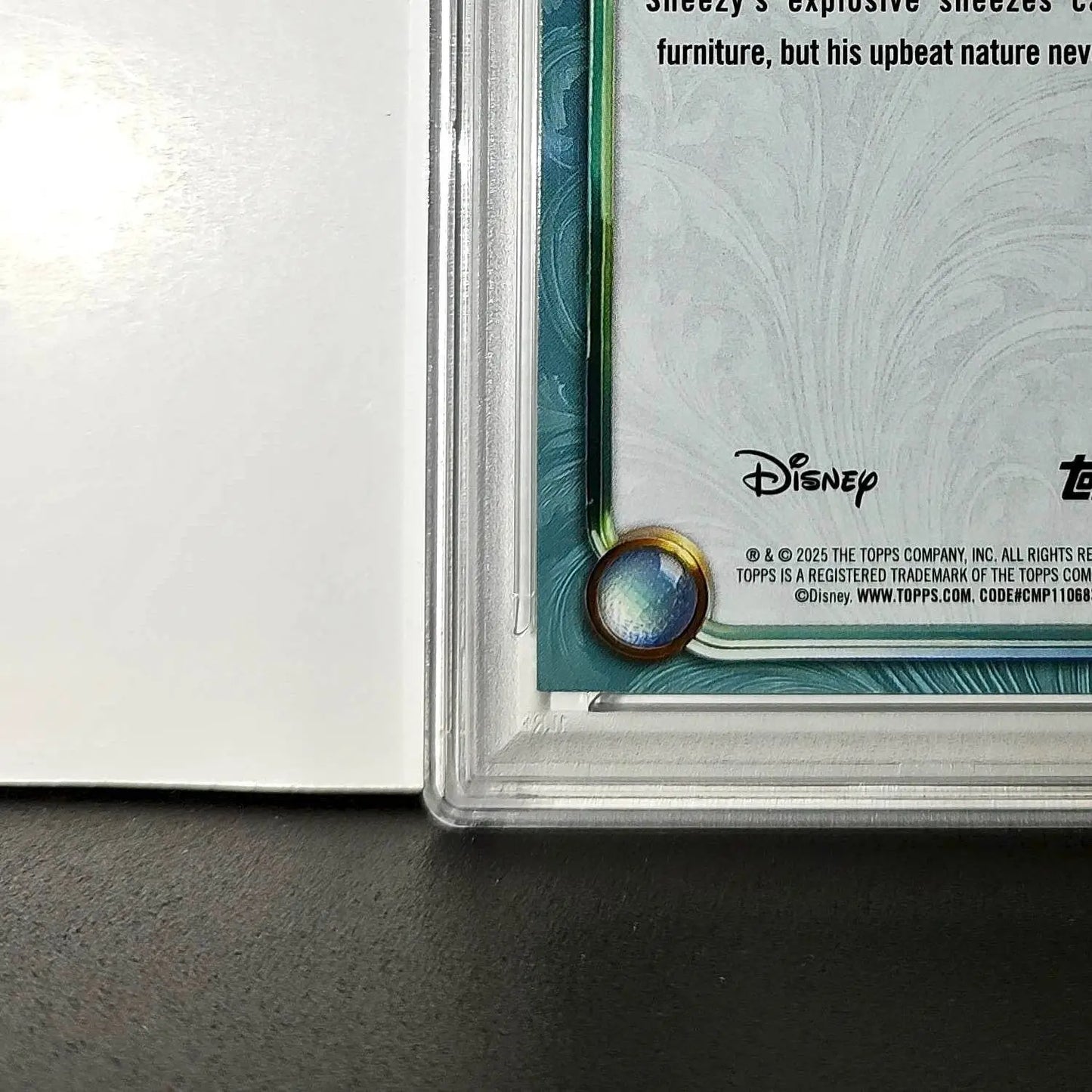 Sneezy 2025 Topps Disney #106 Diamond Card Snow White and the Seven Dwarfs PSA 9 - Non-Sports Card Single
