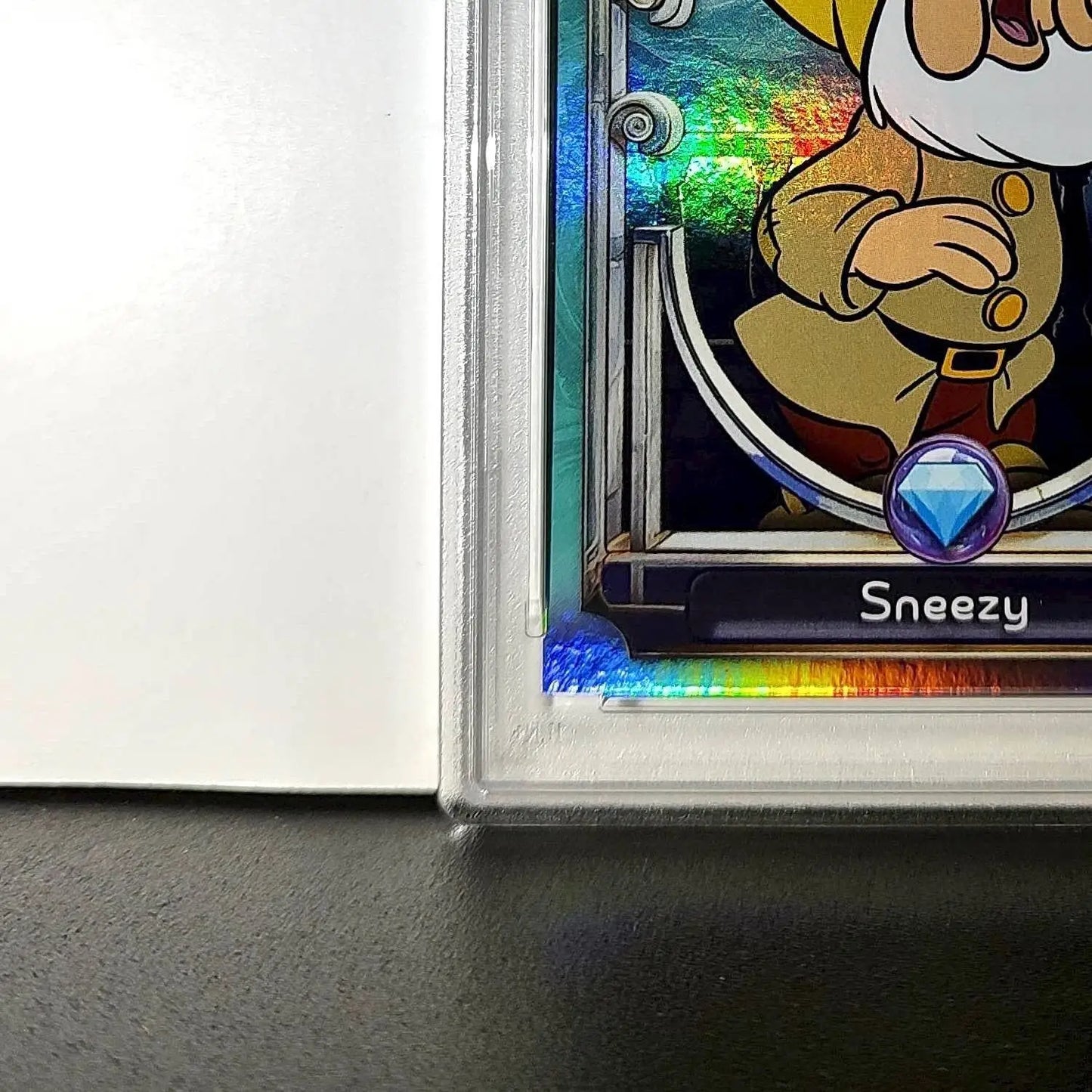 Sneezy 2025 Topps Disney #106 Diamond Card Snow White and the Seven Dwarfs PSA 9 - Non-Sports Card Single
