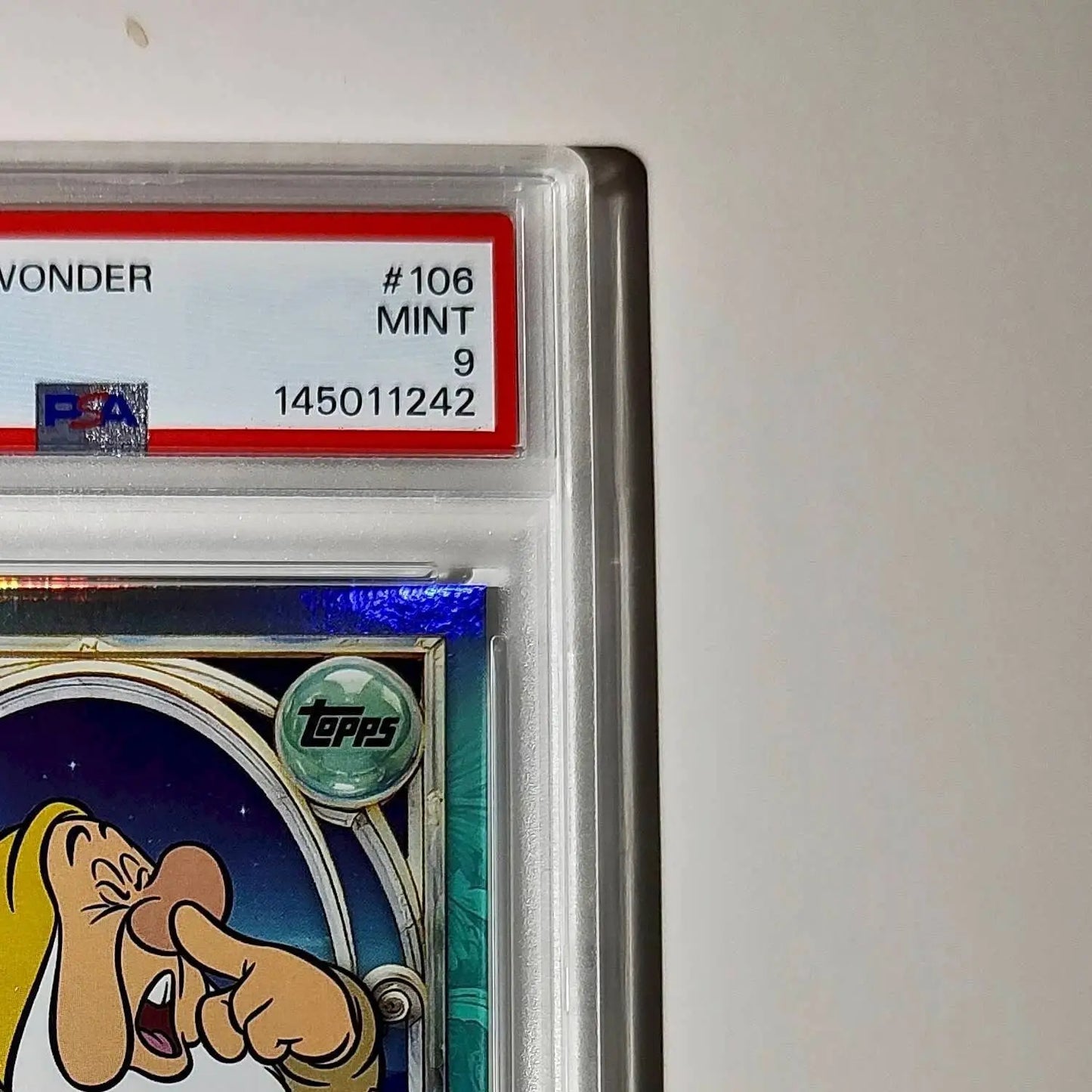 Sneezy 2025 Topps Disney #106 Diamond Card Snow White and the Seven Dwarfs PSA 9 - Non-Sports Card Single