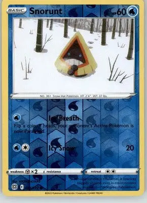 Snorunt - Brilliant Stars - 034/172 - Reverse Holo LP Pokemon - Pokémon Card Single
