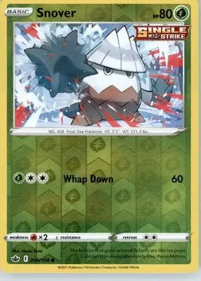 Snover - SWSH06: Chilling Reign - Reverse Holo LP - #009/198 - Pokémon Card Single