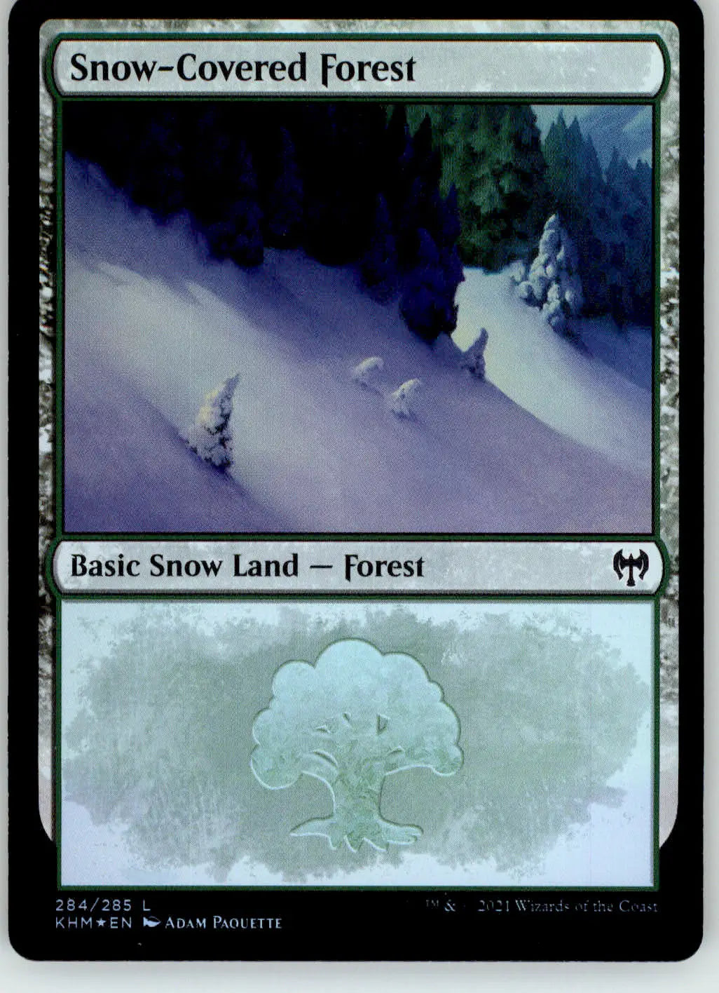 Snow-Covered Forest (284) - Kaldheim - 284 - Foil NM Magic: The Gathering - Magic Card Single