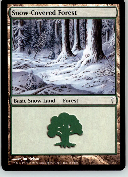 Snow-Covered Forest - Coldsnap - 155 - NM Magic: The Gathering - Magic Card Single