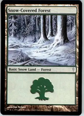 Snow-Covered Forest - Coldsnap - 155 - Normal NM - Magic Card Single