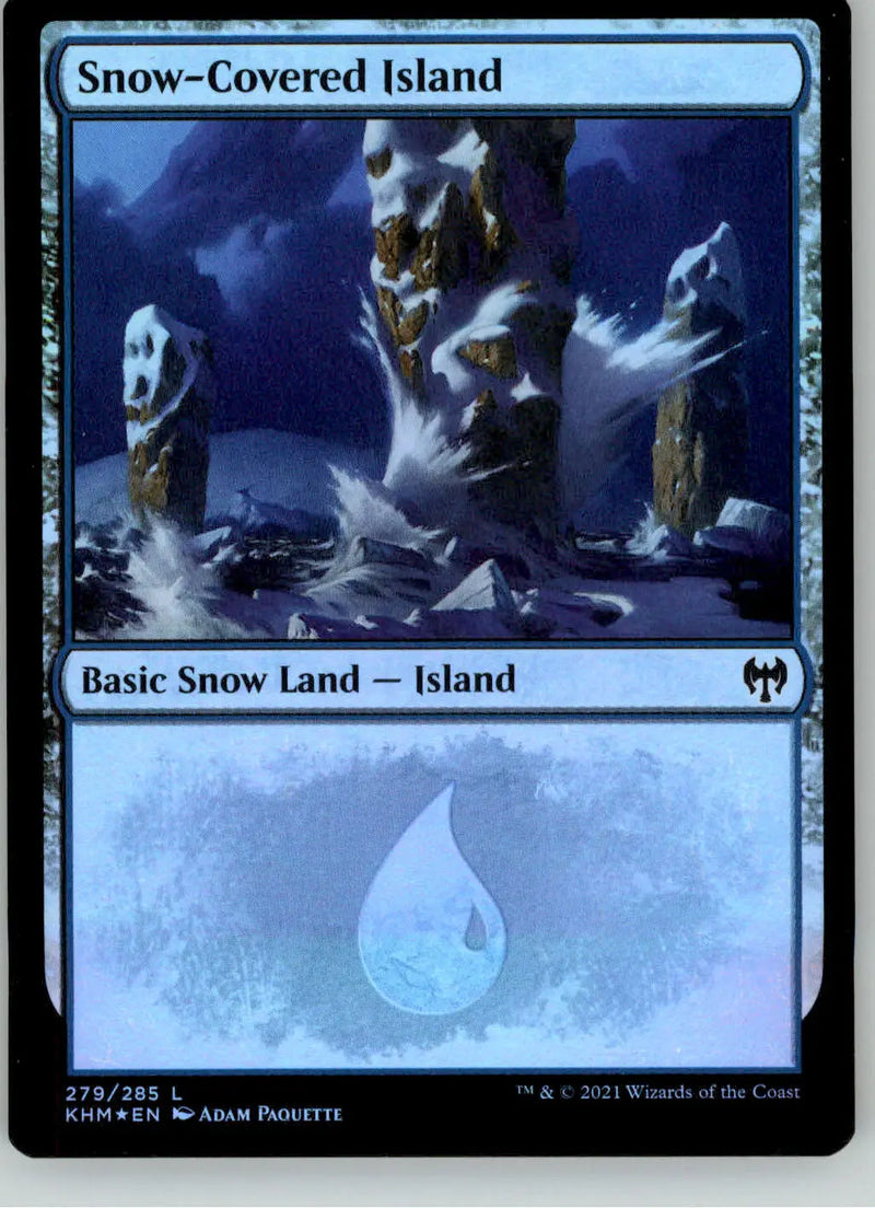 Snow-Covered Island (279) - Kaldheim - 279 - Foil NM Magic: The Gathering - Magic Card Single