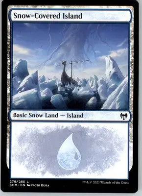 Snow-Covered Island - Kaldheim - 278 - NM - Magic Card Single