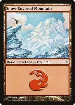 Snow-Covered Mountain - Coldsnap - 154 - MP Magic: The Gathering - Magic Card Single