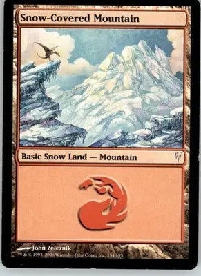 Snow-Covered Mountain - Coldsnap - 154 - MP Magic: The Gathering - Magic Card Single