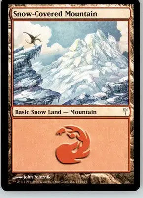 Snow-Covered Mountain - Coldsnap - 154 - NM Magic: The Gathering - Magic Card Single