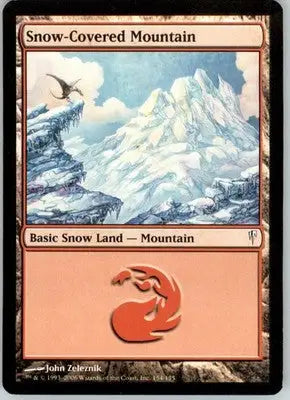 Snow-Covered Mountain - Coldsnap - 154 - Normal NM - Magic Card Single