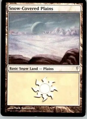 Snow-Covered Plains - Coldsnap - 151 - MP Magic: The Gathering - Magic Card Single