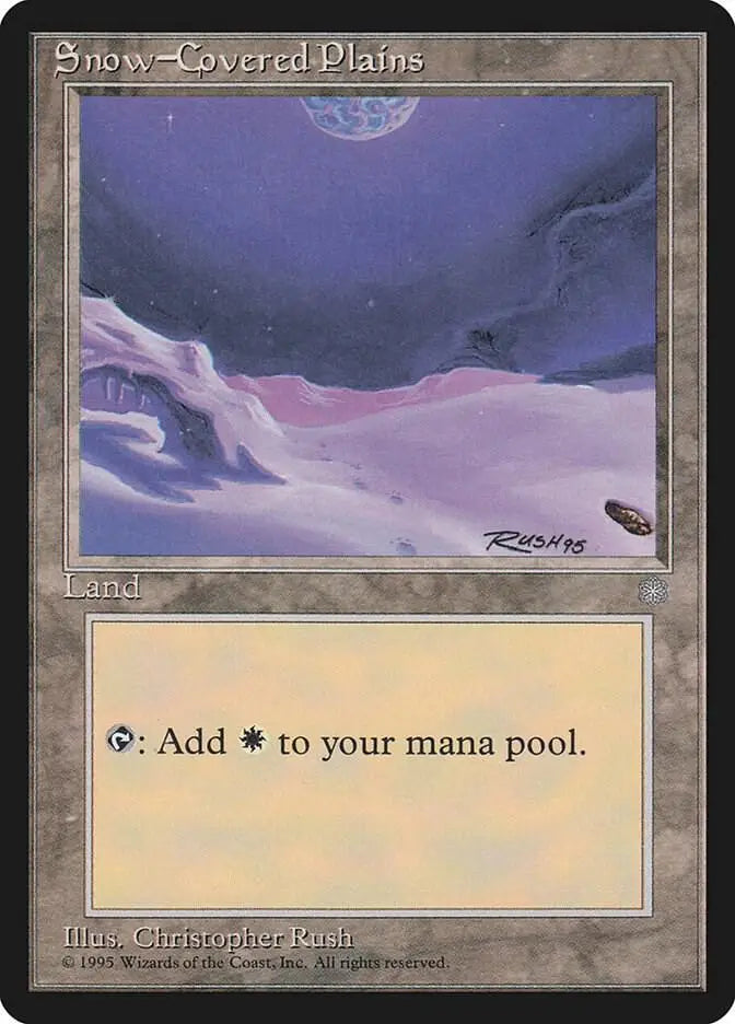 Snow-Covered Plains - Ice Age - 350 - HP Magic: The Gathering - Magic Card Single