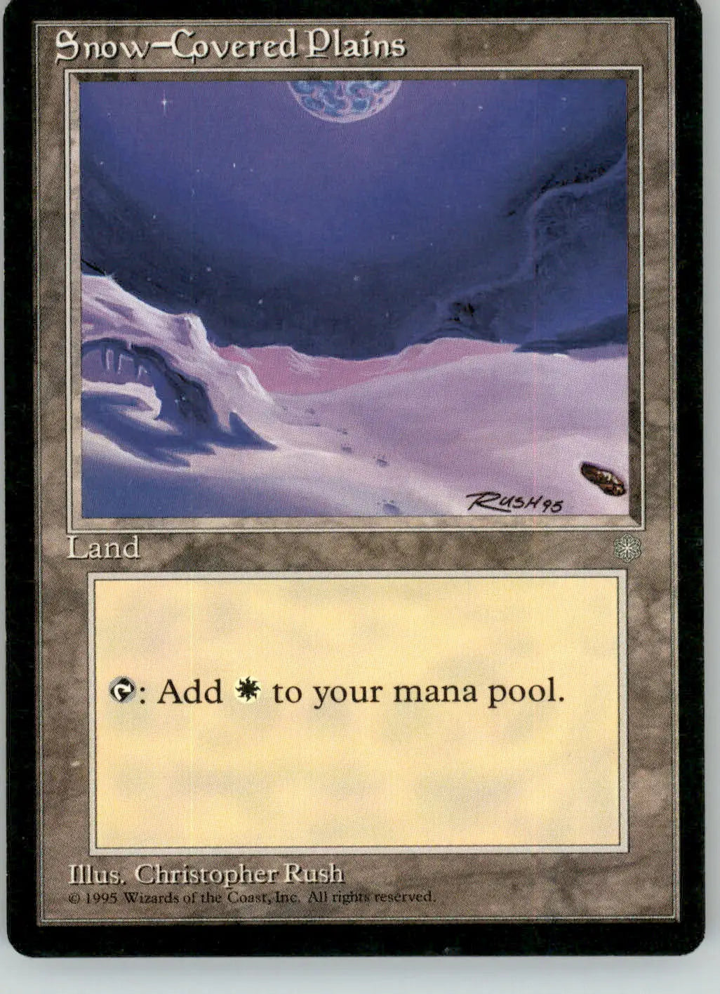Snow-Covered Plains - Ice Age - 350 - MP Magic: The Gathering - Magic Card Single