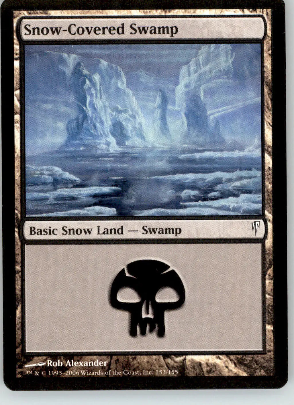 Snow-Covered Swamp - Coldsnap - 153 - LP Magic: The Gathering - Magic Card Single
