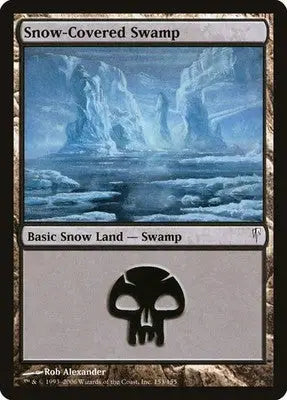 Snow-Covered Swamp - Coldsnap - 153 - MP Magic: The Gathering - Magic Card Single