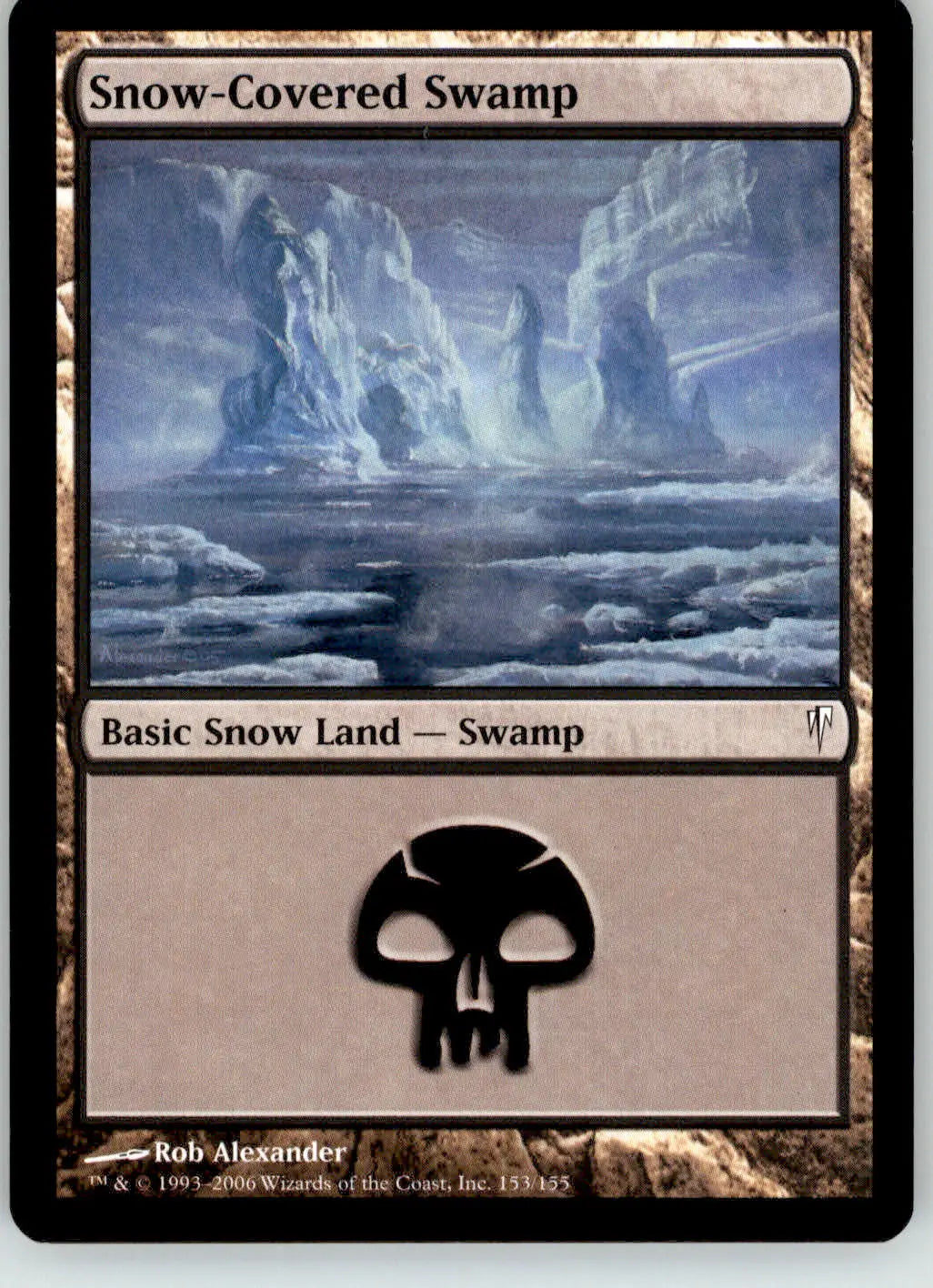 Snow-Covered Swamp - Coldsnap - 153 - NM Magic: The Gathering - Magic Card Single