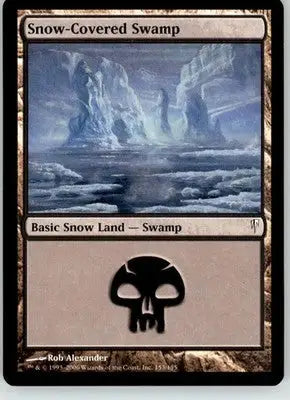 Snow-Covered Swamp - Coldsnap - 153 - NM Magic: The Gathering - Magic Card Single