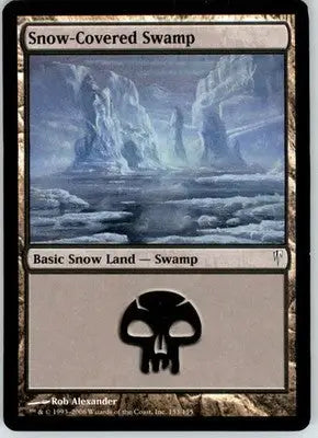 Snow-Covered Swamp - Coldsnap - 153 - Normal NM - Magic Card Single
