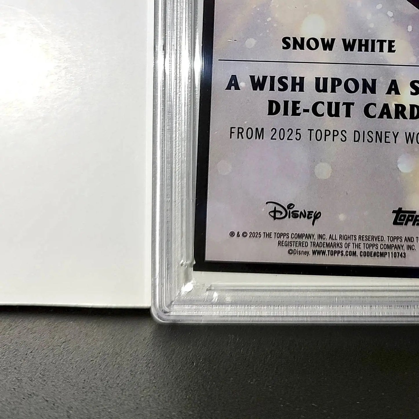 Snow White 2025 Topps Chrome Disney #W-13 Wish Upon A Star Die Cut Card PSA 9 - Non-Sports Card Single