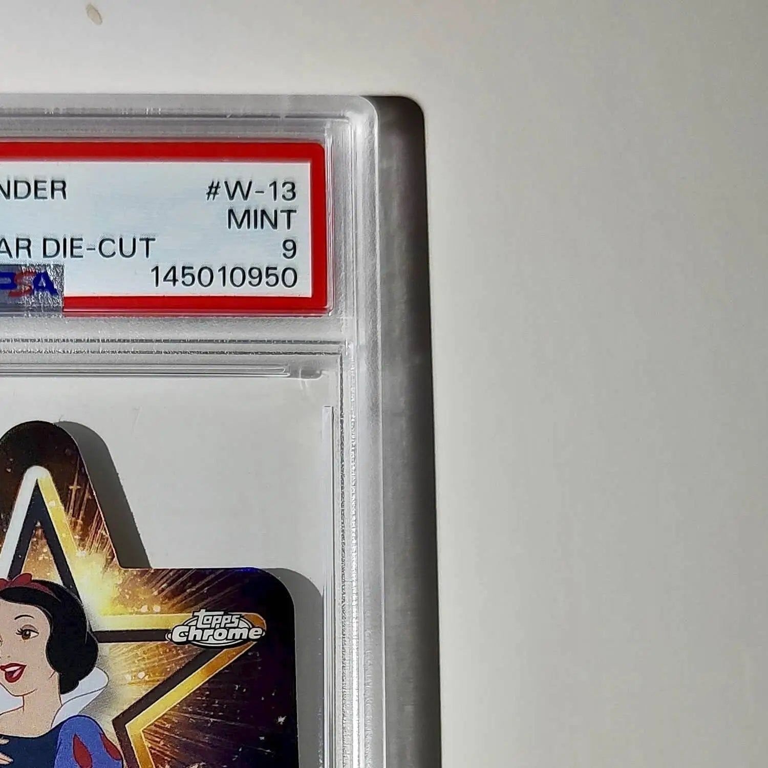 Snow White 2025 Topps Chrome Disney #W-13 Wish Upon A Star Die Cut Card PSA 9 - Non-Sports Card Single