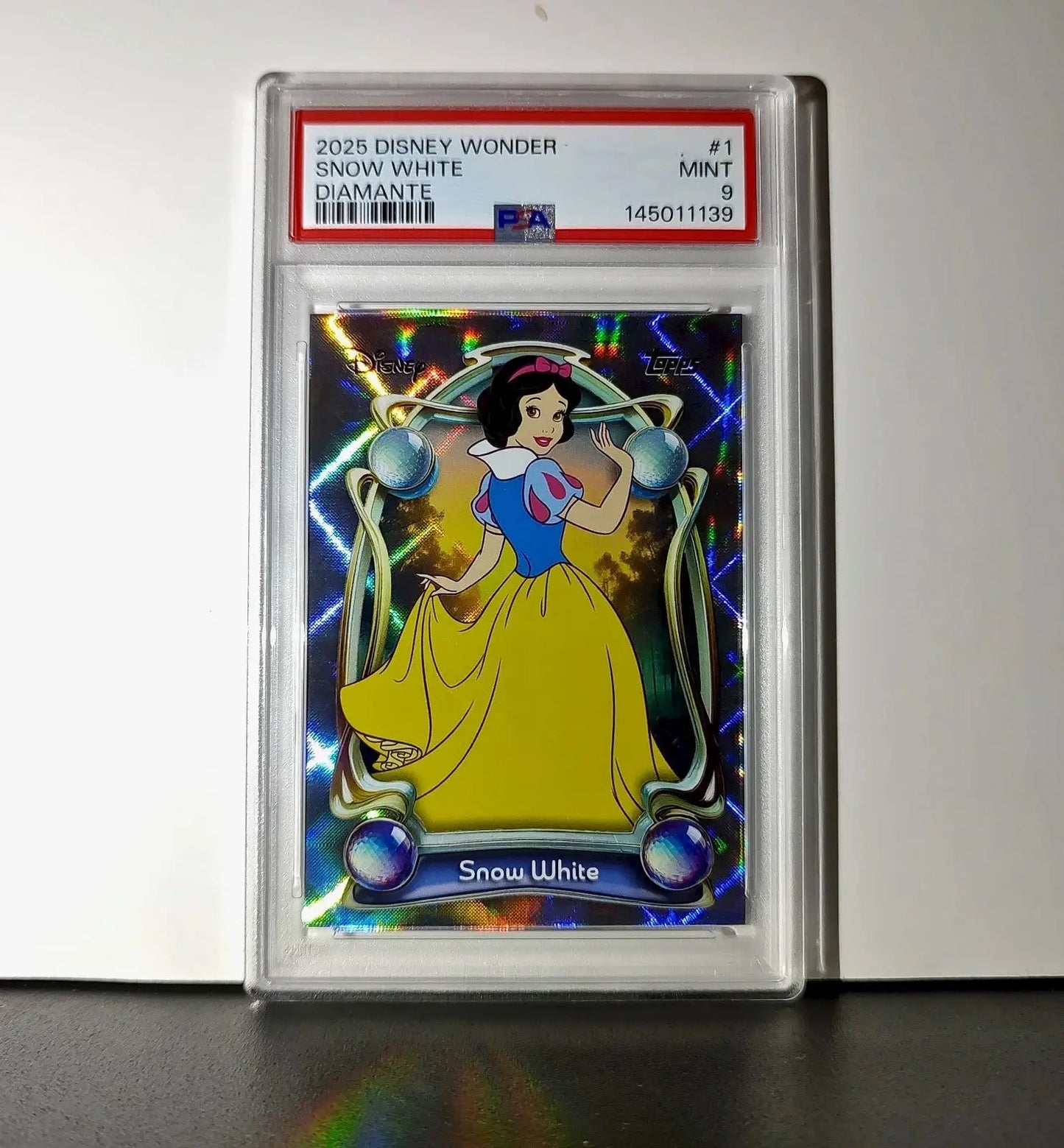 Snow White 2025 Topps Disney #1 Winter Snow White and the Seven Dwarfs PSA 9 - Non-Sports Card Single
