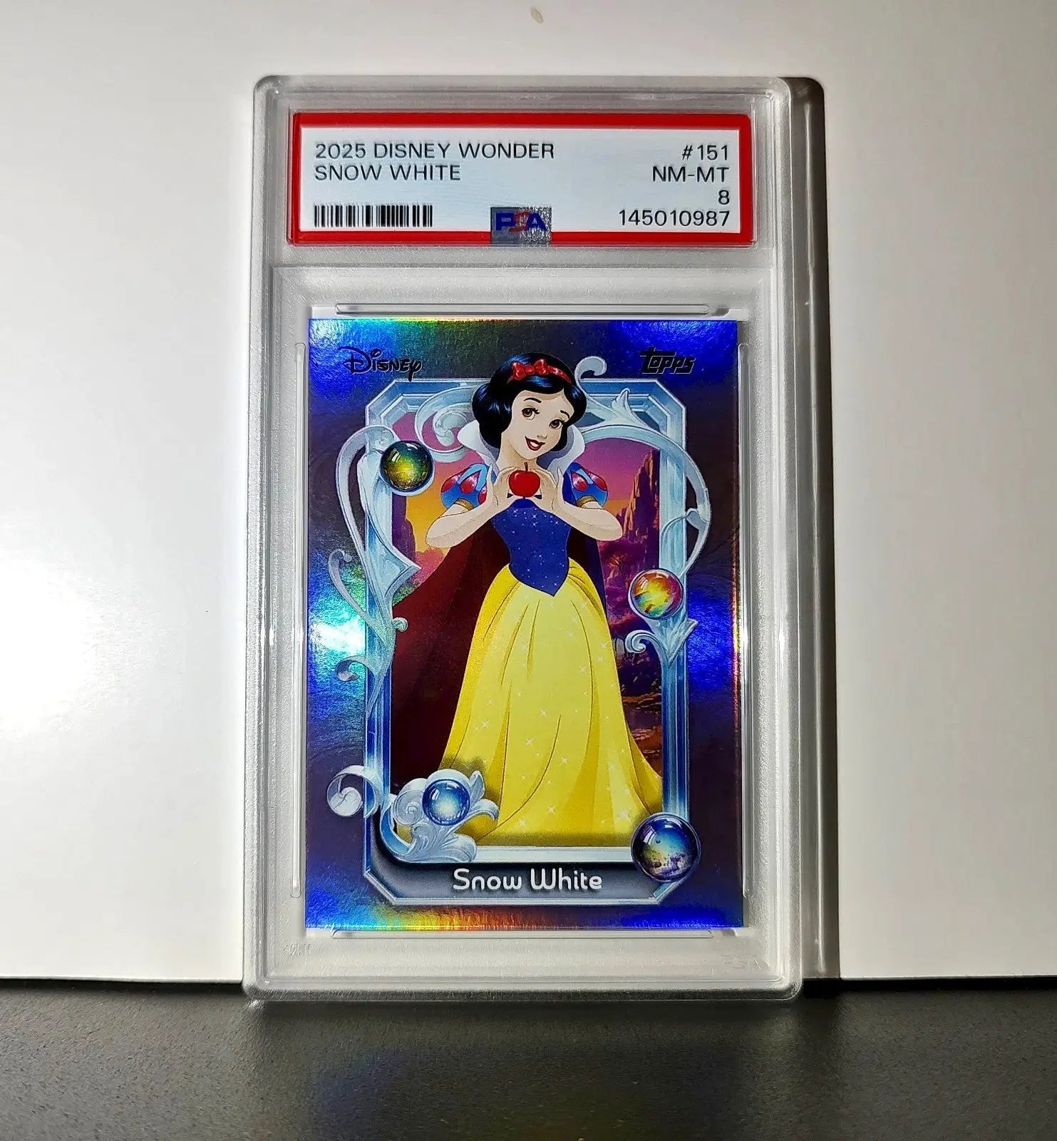 Snow White 2025 Topps Disney Cartoon Princess #151 Card PSA 8 - Non-Sports Card Single