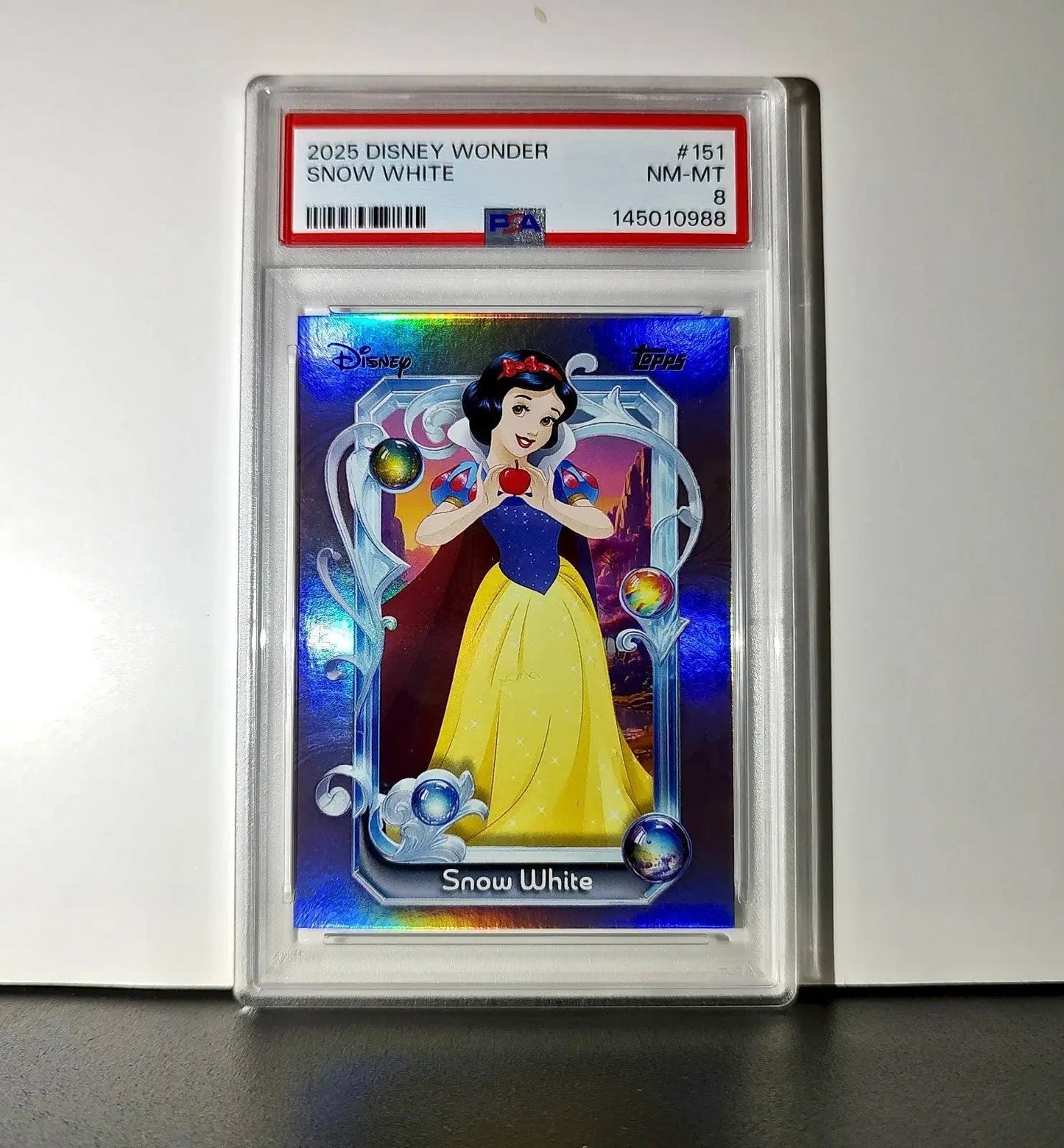 Snow White 2025 Topps Disney Cartoon Princess #151 Card PSA 8 - Non-Sports Card Single
