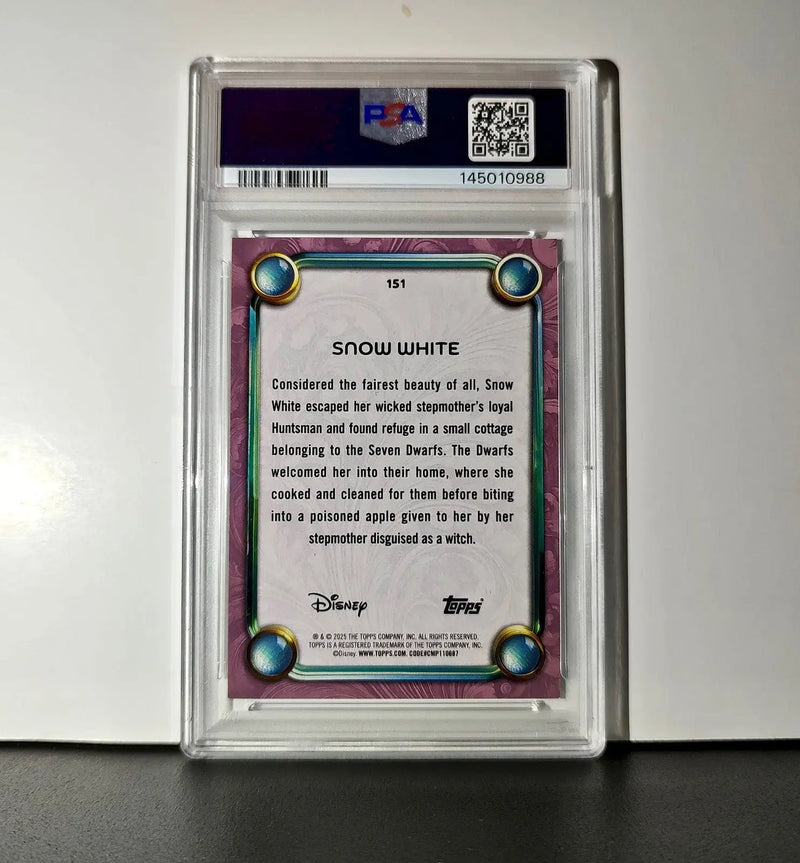 Snow White 2025 Topps Disney Cartoon Princess #151 Card PSA 8 - Non-Sports Card Single